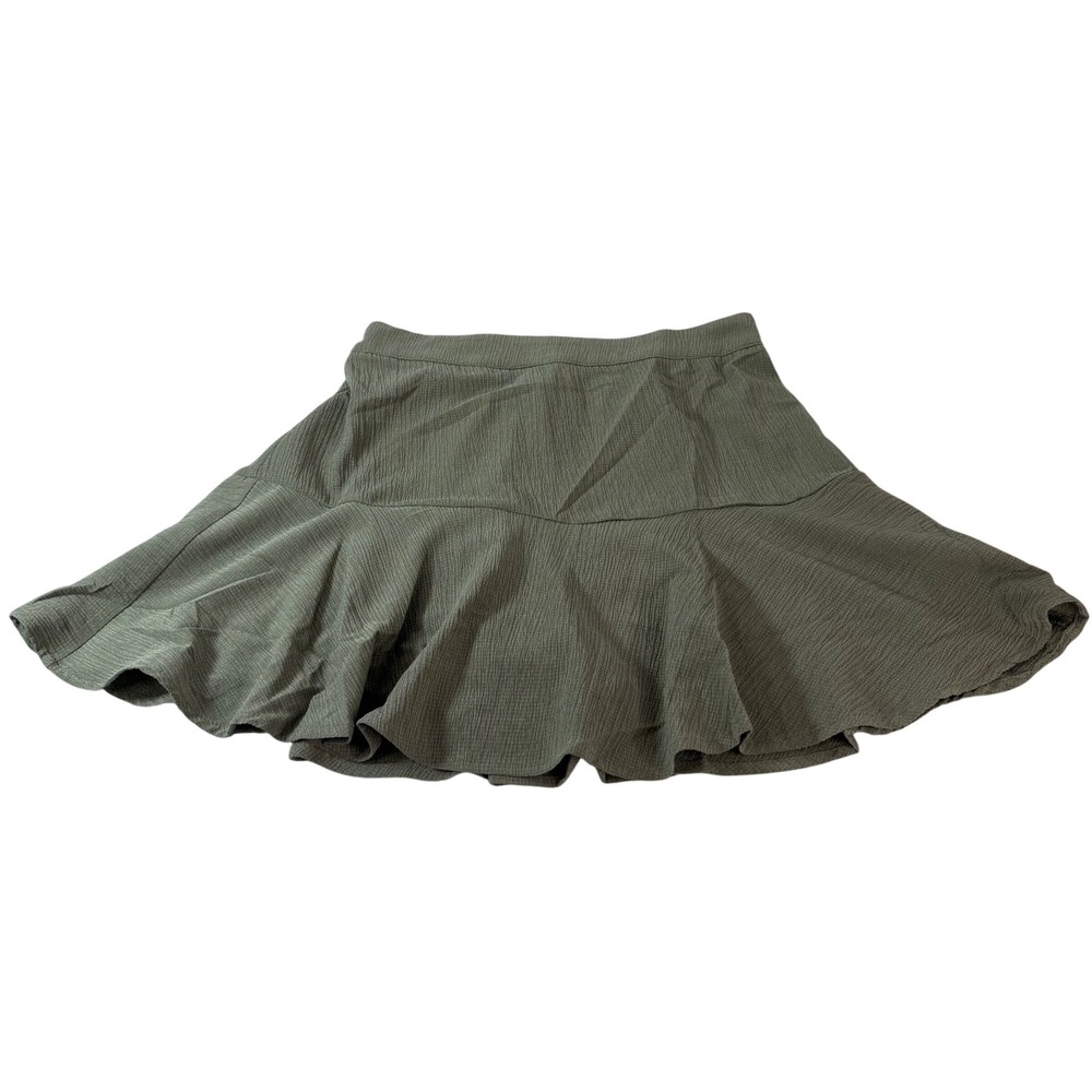 Promesa Sage Green Textured Ruffle Skort Small NWT Mini Skirt Coquette Fairy